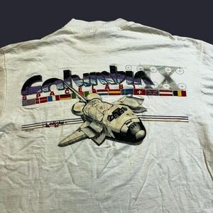 Vintage‎ 80s NASA Columbia Spacelab 1 space shuttle long sleeve T-shirt size L